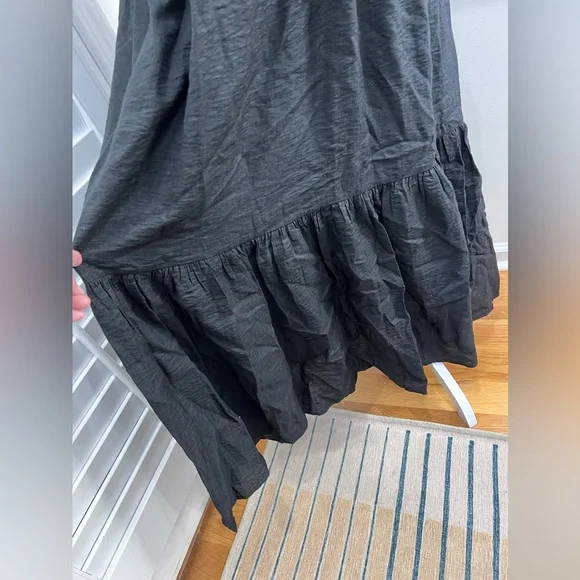 Simply Vera Vera Wang Black Short-Sleeve Maxi Dress, Size L - Picture 5 of 10